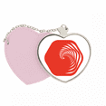 thumbnail image 1 of Hexagon Infinite Circular Line Mirror Travel Purse Makeup Heart Pink, 1 of 4