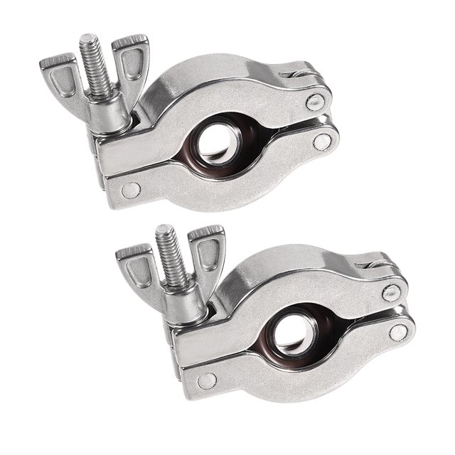 Unique Bargains 2 Pcs Anneau de Centrage KF-16 Raccords sous Vide Bride ISO-KF 29mm x 16mm Joint Torique en Acier Inoxydable Fluoré