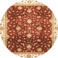thumbnail image 1 of Ahgly Company Tapis d'Intérieur Ronds Abstraits Orientaux Rouges, 5 Pieds Rond, 1 of 6