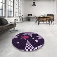 thumbnail image 4 of Ahgly Company Tapis Rectangulaire Lavable en Machine Intérieur Transitionnel Violet Profond, 8 Pieds x 10 Pieds, 4 of 7