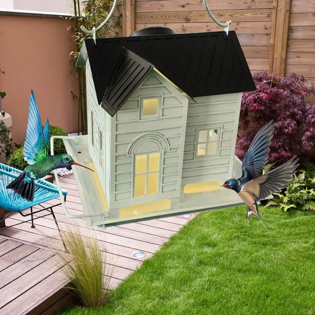 Swings Solar Feeder House Courtyard Feeder Outdoor Hanging Decoration