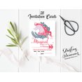 thumbnail image 3 of Darling Souvenir White Birthday Invitation Card Printable Elegant Fill or Write In Blank Party Invites 28 Pcs 5 x 7 Inches, 3 of 5