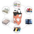 thumbnail image 3 of DouZhe 50L Rectangular Laundry Basket, Magical Cute Happy Ghosts Prints Waterproof Foldable Laundry Hamper with Aluminum Handles, 3 of 6