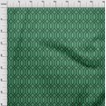 thumbnail image 4 of oneOone Polyester Spandex Green Fabric Geometrical Craft Projects Decor Fabric Printed By The Yard 56 Inch Wide, 4 of 4