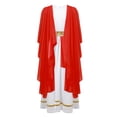 thumbnail image 2 of HULIJA Robe Maxi Toga Grecque Ancienne pour Filles Tenues de Performance de Scène Halloween Robe de Bal Rouge 8, 2 of 5