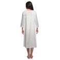thumbnail image 3 of Moomaya Chemise de Nuit Boutonnée en Coton Imprimé pour Femmes, Robe de Nuit d'Allaitement, 3 of 5