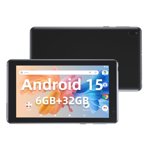 IWEGGO Android 15 Comprimé, 7 1 cm 6GB RAM+32 Go ROM/ 1TB Ordinateur extensible, 5MP Comprimés de caméra, Processeur Quad-core 1.6Ghz, 3000mAH Comprimé de batterie PC, Wi--