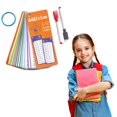 thumbnail image 1 of LEEYNEER Cartes Éclair de Multiplication 3e 6e Année 17 Pcs Table des Heures Cartes de Mathématiques avec Marqueurs Effaçables à Sec Outils d'Apprentissage Portables pour l'École à la Maison et la Salle de Classe, 1 of 9