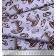 thumbnail image 1 of Soimoi Poly Georgette Fabric Burger,Cookies & Cups Print Fabric by the Yard 52 Inch Wide, 1 of 3