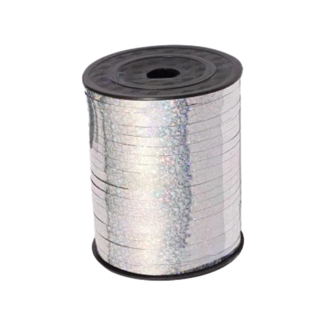 Youkk Plastic Ribbon Sparkling And multifunctional For Wedding And Party Decorations Sturdy Golden Curled Ribbon silver ribbon Laser 1Set