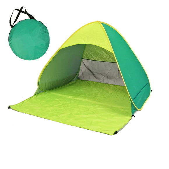 Dvkptbk Tente de Plage, Tête d'Ombrage de Plage à Ouverture Rapide Automatique et de Protection Solaire