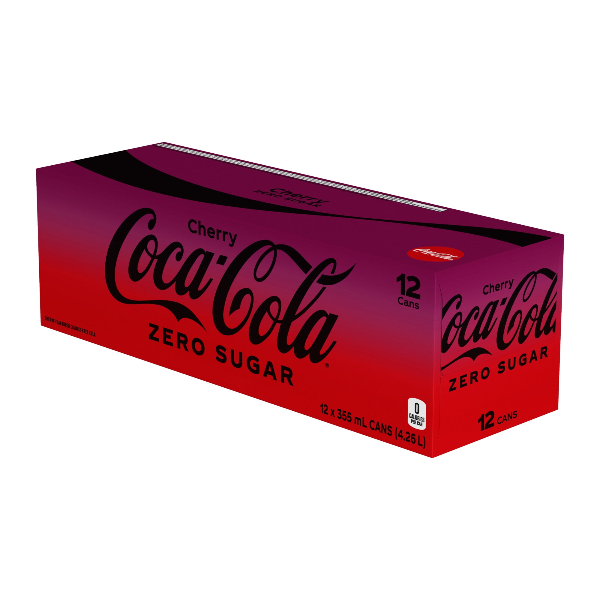 Coca-Cola Cherry Zero Fridge Pack Cans, 355 mL, 12 Pack - Walmart.ca