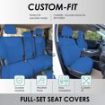 thumbnail image 2 of For 2019–2023 Hyundai Santa Fe FH Group Custom Fit Neoprene Waterproof Car Seat Covers - Full Set Solid Blue, 2 of 5
