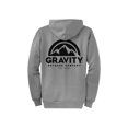 thumbnail image 2 of Gravity Outdoor Co. Zip-Up Hoodie - Athletic Heather - Black Logo - Small, 2 of 2