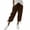Brown#yoga pants capri women, variant on SZJXBUY Wide Leg Capri Yoga Pants for Women Plus Size Flowy Linen Drawstring Elastic Wasit Pants Summer Casual Straight Leg Lightweight Cropped Pants with Pockets Coffee,XL