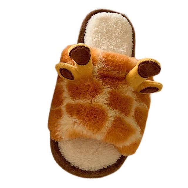 Kcodviy Giraffe Slippers for Women Pineapple Slippers for Women Winter Warm House Slippers Women Slippers Slip on Slippers for Women Slipper Socks for Women Heated Slippers Women