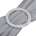 thumbnail image 4 of Unique Bargains 14'x5' Stretch Chair Sashes Bows Chair Bands Sashes with Buckle Slider Light Gray 10 Pack, 4 of 5