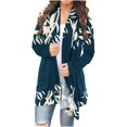 thumbnail image 1 of Cardigans Surdimensionnés pour Femmes, Cardigan Veste Haut à Manches Longues à Imprimé Floral à la Mode en Liquidation, 1 of 5