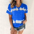 thumbnail image 1 of Wolfast T-Shirts pour Femmes Mode Femmes Mode T-Shirt Imprimé Manches Courtes Blouse Col Rond Hauts Décontractés Manches Courtes Blouses pour Femmes, 1 of 9