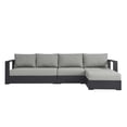 thumbnail image 2 of Modway Tahoe 3-Piece Outdoor Patio Furniture Sectional, Gray, 2 of 9