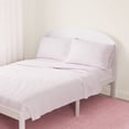 thumbnail image 3 of Mainstays Kids 220TC Cotton Stripe Pink Queen, 4 Piece Sheet Set, 3 of 8