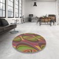 thumbnail image 4 of Ahgly Company Tapis d'Intérieur Rectangulaire Transitionnel Brun Rouge Lavable à la Machine, 7 Pieds x 9 Pieds, 4 of 7