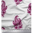 thumbnail image 1 of Soimoi Cotton Voile Fabric Floral & Paisley Block Decor Fabric Printed Yard 56 Inch Wide, 1 of 3