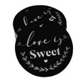 thumbnail image 1 of Inkdotpot Silver Foil Paper Hang Tags Love Is Sweet Wedding Favor Tags 100 Pieces, 1 of 6