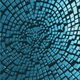 thumbnail image 1 of Ahgly Company Tapis d'Intérieur Lavables en Machine, Carrés Transitionnels Vert Turquoise Foncé, Carrés de 7', 1 of 7