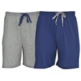 thumbnail image 2 of Hanes Mens Jersey Lounge Drawstring Shorts with Logo Waistband 2-Pack, L, 2 of 4
