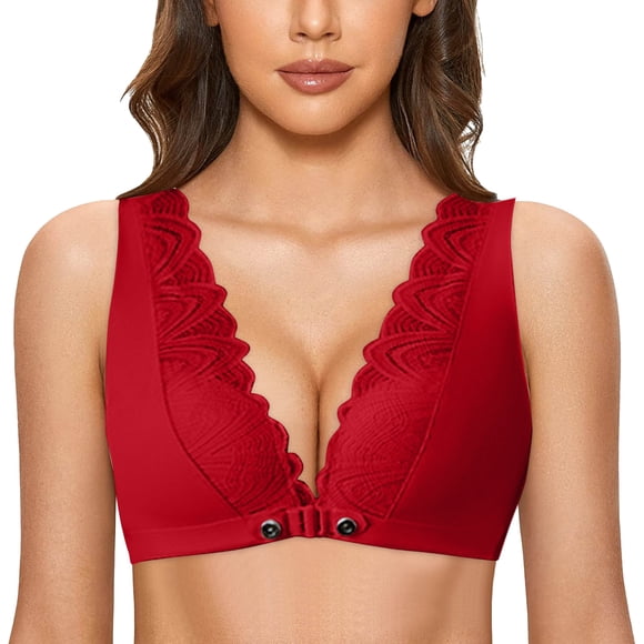 Clearance Sale 2025 Bra Womens Front Button Lingerie Push Up Seamless Sexy Beautiful Back Bra Clearance Deals Overstock Items Clearance