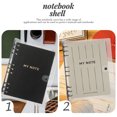 thumbnail image 3 of Binder Notebook Shell Plastic B5 Scrapbook Shell Plastic Binder Folder Loose-leaf Notebook Shell, 3 of 7