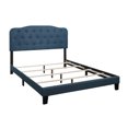 thumbnail image 2 of HMD Carmel Upholstered Twin Panel Bed, Blue, 2 of 6