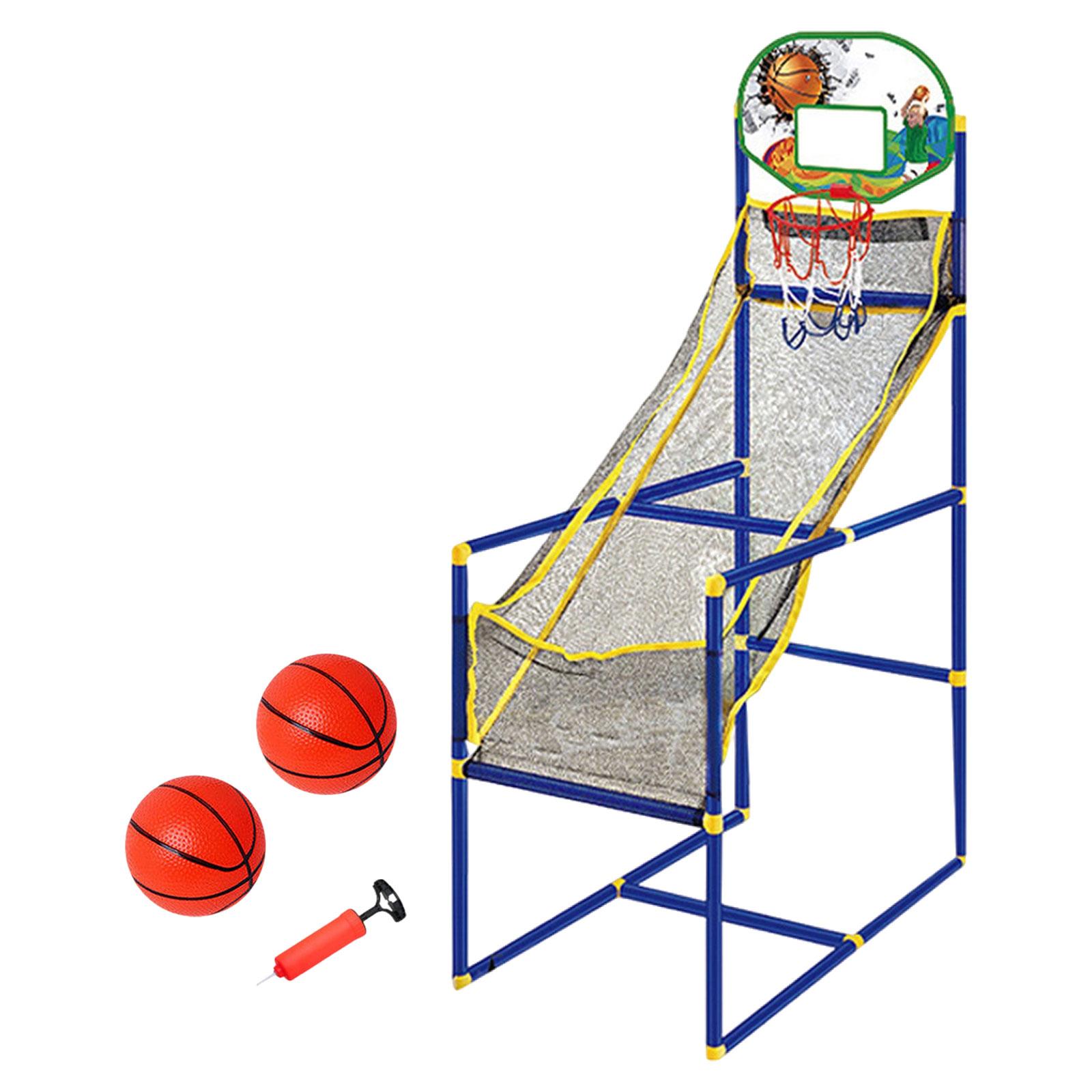 S SERENABLE Arcade Basketball Game Set Adjustable Heights for Age 3 4 5 6 7 8 Years Kids Machine and 2 Balls