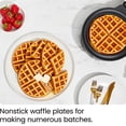 thumbnail image 2 of Chefman Anti-Overflow Belgian Waffle Maker, Shade Selector, Non-Stick, Black, 2 of 9