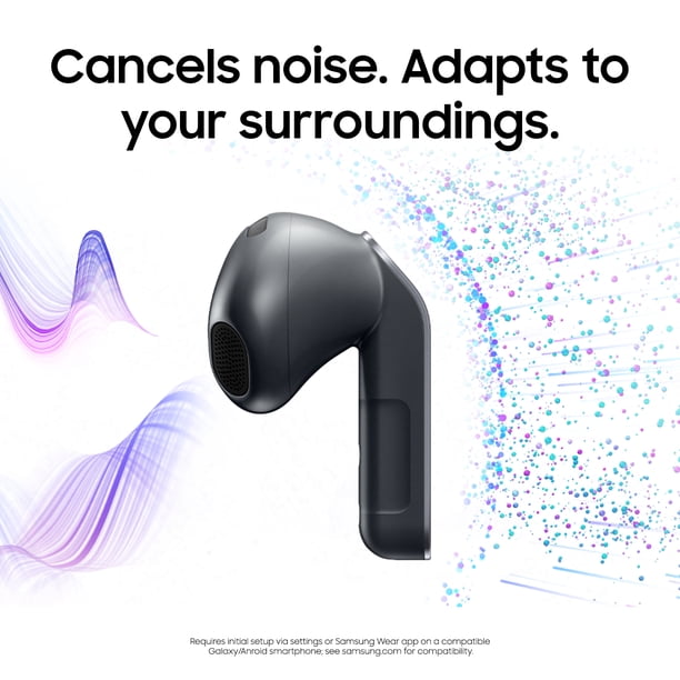 Samsung Galaxy Buds4 Bluetooth Headphones and Charging Case, Black