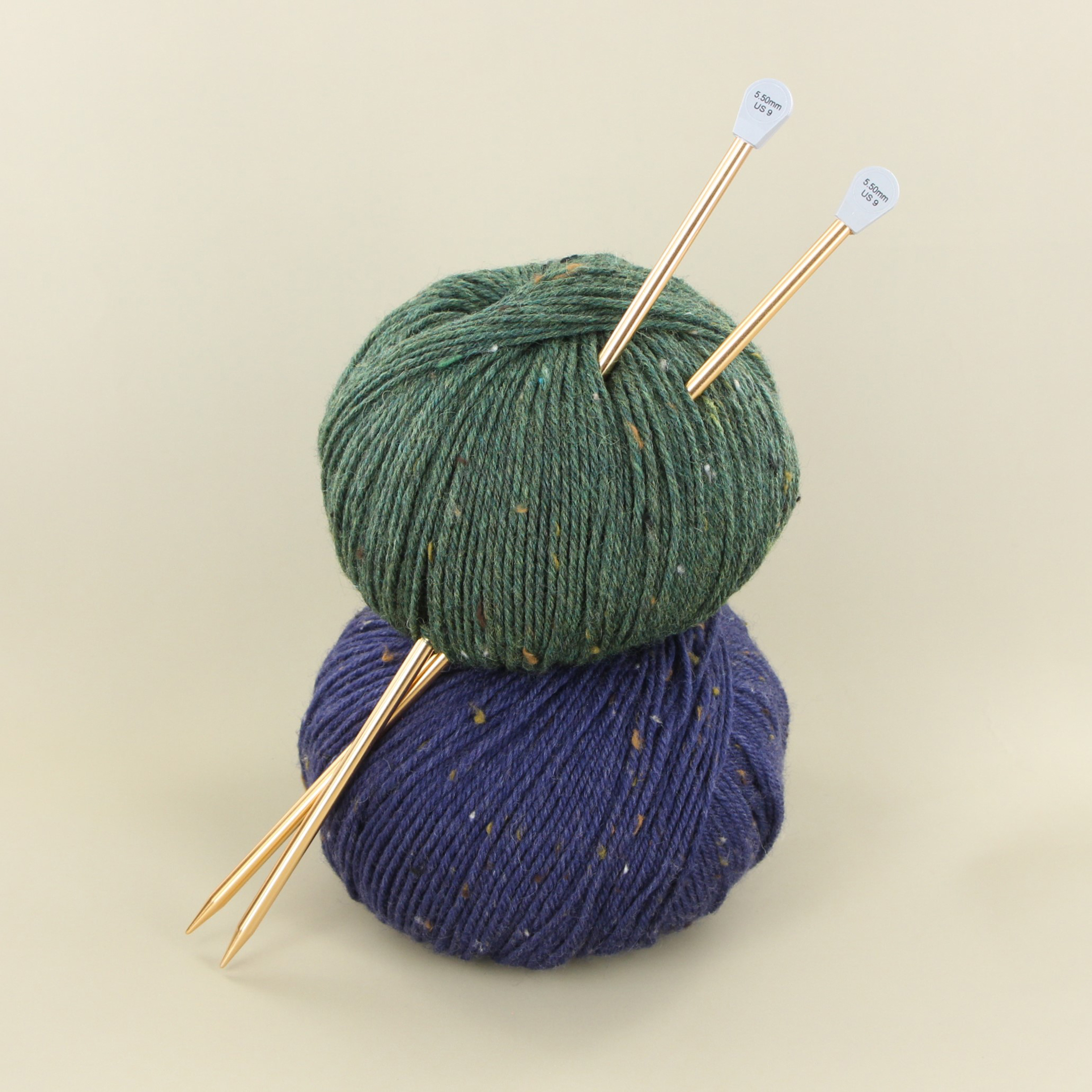 LOVE KNITTING Aiguilles à tricoter droites en aluminium, 30 cm (12 po), 3 mm (US 2)