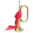 thumbnail image 1 of Corne de Trompette Bugle en Métal Instrument de Musique Débutant 2 Pcs, 1 of 8