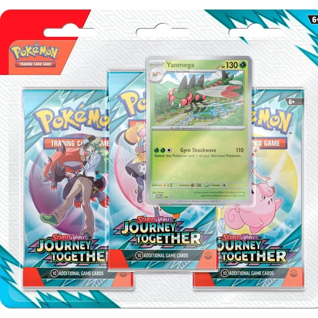 Pokemon TCG : Scarlet & Violet - Voyage Ensemble Yanmega - Blister de 3 Paquets Booster