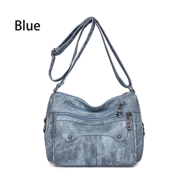 Yhmxh Crossbody Bags for Women,Backpack,Diaper Bag,Lunch Box Multi Functional Large Capacity Shoulder Bag Large Capacity Shoulder Bag Washed Leather Bag Fashionable Mom Bag The Storage