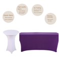 thumbnail image 4 of Elastic Tablecloth Decorative Close-fitted Unique Banquet Rectangular Table Cover, 4 of 5