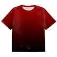 thumbnail image 3 of BOBOGOJP T-Shirts Classiques à Manches Courtes pour Hommes T-Shirt à Col Ras du Cou à Manches Courtes (Rouge,TTG), 3 of 5