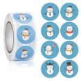thumbnail image 1 of kurtrusly Christmas Themed Seal Labels Envelope Round Stickers Self-Adhesive Scrapbooking DIY Craft Gift Wrapping Decor, Type 2, 1 of 7