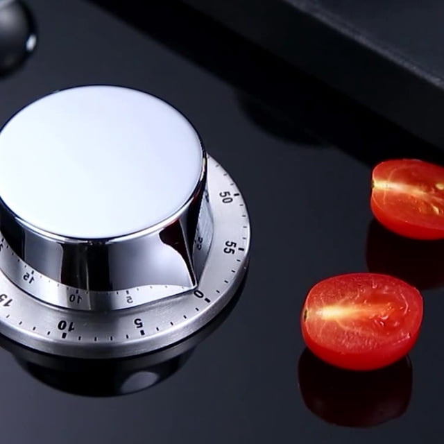 Cooking UtensilsKitchen Timer Clock with Loud Alarm Mechanical Backup Stainless Steel Body for Precise Cooking Vessels# end start# s# Mechanical Kitchen Timer Designed for accurate countdown and