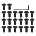 thumbnail image 1 of #6-32 x 5/16 Inch Flat Head Socket Cap Screws Hex Drive Machine Screws with Hex Spanner 20 Pcs, 1 of 7