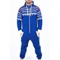 thumbnail image 1 of Mens Fashion Adult Jumpsuit One Piece Non Footed Pajamas, 1 of 2