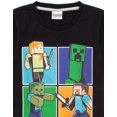 thumbnail image 4 of Minecraft Boys Black Creeper & Zombine All-Over Print Short Sleeve Short Leg Pyjama Set (8-9 Years) [dis], 4 of 7