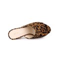 thumbnail image 4 of BLISSFUL STEP Women's Chunky Heels Platform Open Toe Slides Sandals Leopard 7.5, 4 of 8