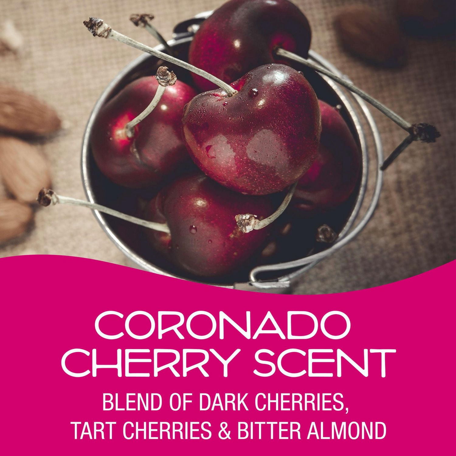 California Scents Palms Paper Coronado Cherry Air Freshener, 4 Pack, Holiday Gift and Stocking Stuffer