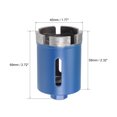 thumbnail image 3 of Unique Bargains 45mm Dry or Wet Drilling M10 Thread Sintered Diamond Core Drill Bits, 3 of 5